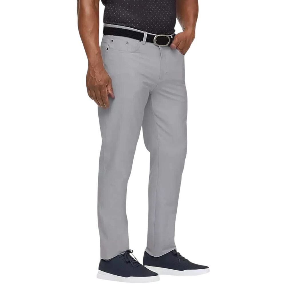 Greg Norman Men's Grey Microfiber Performance 5 Pocket Pant | NEW/NWT!! - Picture 2 of 9